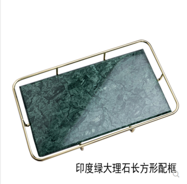 Nordic marble CERAMIC tray Ornaments, furnishing tray, toilet, bathroom toiletries, finishing tray