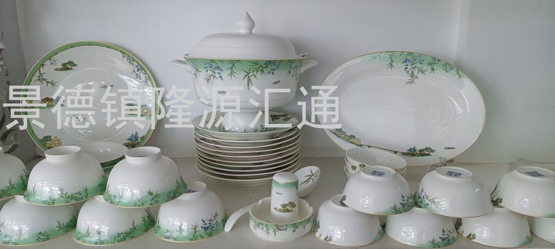 Jingdezhen Ceramic Tableware High Temperature Fired Bone China Authentic Gift Customized Bowl Set Plate Dish Coffee Cup