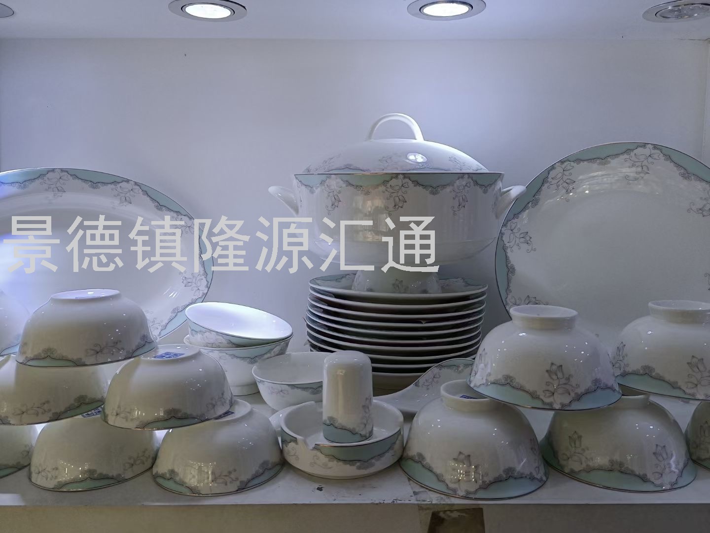 Jingdezhen Ceramic Tableware High Temperature Fired Bone China Authentic Gift Customized Bowl Set Plate Dish Coffee Cup