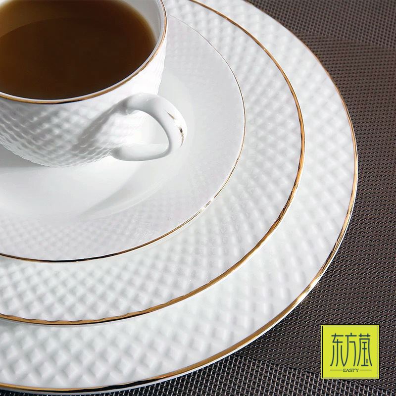 Bone China Western Tableware Bone China Western Food Plate Bone China Western Tableware Ceramic Western Plate Customized Model Room Plate Decoration Bone China Western Tableware Bone China Western Food Plate Bone China Western Tableware Ceramic Western Plate Customized Model Room Plate Decoration