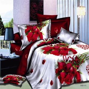 Bedding set of four real love forever wedding supplies 3D version of the painting four set wholesale