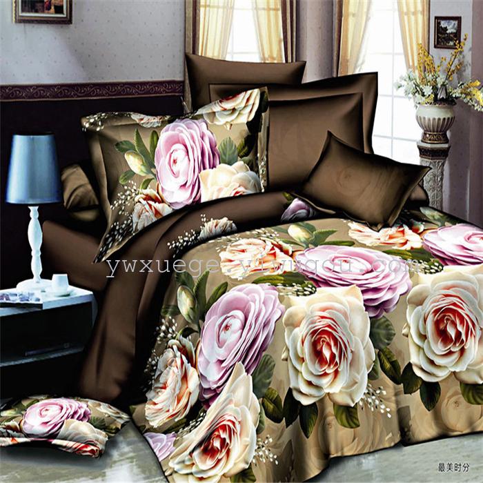 Bedding set of four real love forever wedding supplies 3D version of the painting four set wholesale Bedding set of four real love forever wedding supplies 3D version of the painting four set wholesale