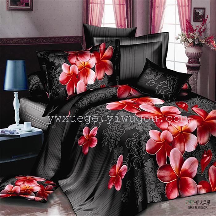 Bedding set of four real love forever wedding supplies 3D version of the painting four set wholesale Bedding set of four real love forever wedding supplies 3D version of the painting four set wholesale
