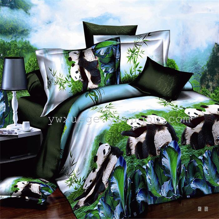 Bedding set of four real love forever wedding supplies 3D version of the painting four set wholesale Bedding set of four real love forever wedding supplies 3D version of the painting four set wholesale