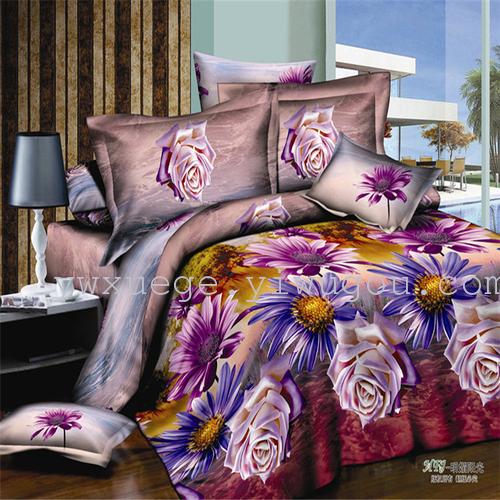 Winter bedding set of four export t/c set of four factory outlets---bright sunshine