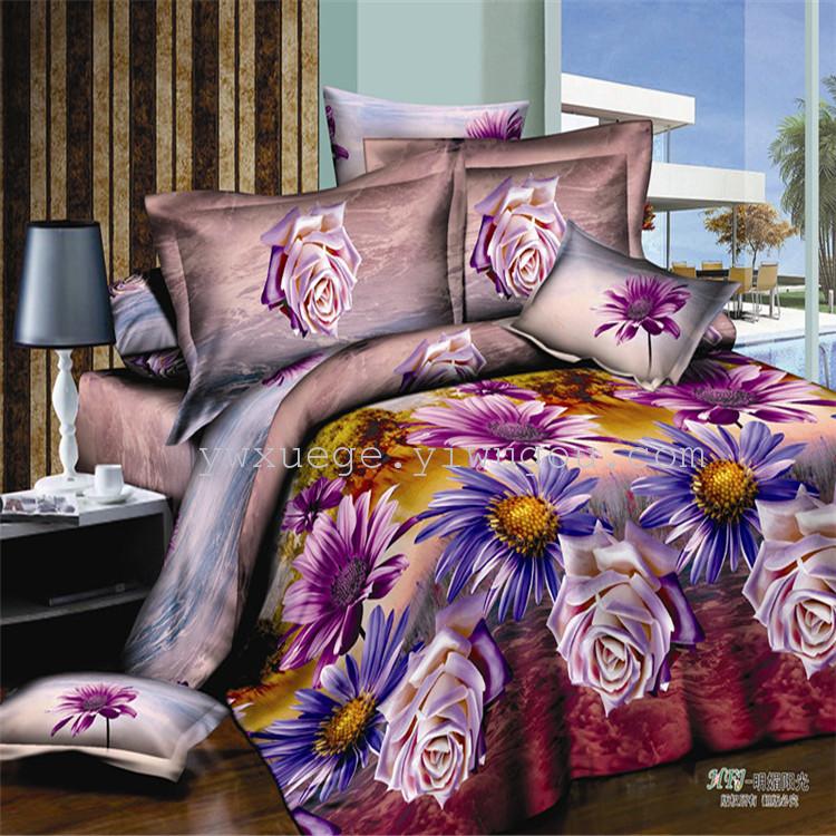 Winter bedding set of four export t/c set of four factory outlets---bright sunshine