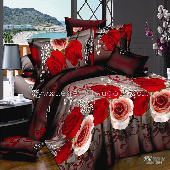 Winter bedding set of four export t/c set of four factory outlets---bright sunshine Winter bedding set of four export t/c set of four factory outlets---bright sunshine