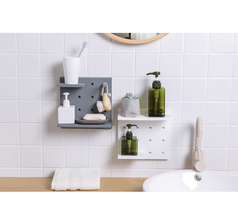 2208 Plastic Wire-Wrap Board Housed Living Room and Kitchen Bedroom Partition Wall Hanging on the Wall Shelf