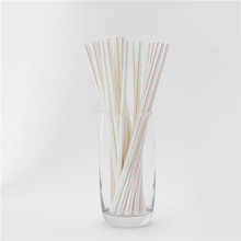 The New plastic wrap straw rainbow film straw degradable party pearl film straw customization