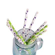 The New plastic wrap straw rainbow film straw degradable party pearl film straw customization