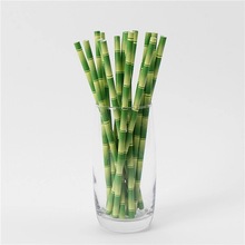 The New plastic wrap straw rainbow film straw degradable party pearl film straw customization