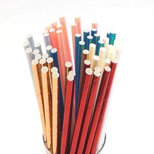 The New plastic wrap straw rainbow film straw degradable party pearl film straw customization