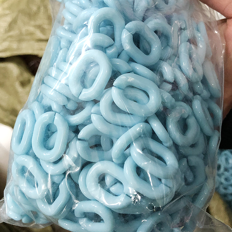 Acrylic Solid Color Opening Combination Chain Buckle Eyeglasses Chain Plastic Broken Ring Bag Handmade DIY Jewelry Hang Decorations Acrylic Solid Color Opening Combination Chain Buckle Eyeglasses Chain Plastic Broken Ring Bag Handmade DIY Jewelry Hang Decorations