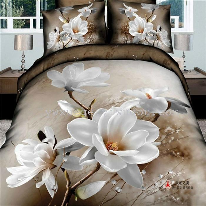 Snow Bird House textiles bedding set of four exported to Africa, Europe and other countries cotton set of four snow pigeon wedding supplies home textiles Snow Bird House textiles bedding set of four exported to Africa, Europe and other countries cotton set of four snow pigeon wedding supplies home textiles
