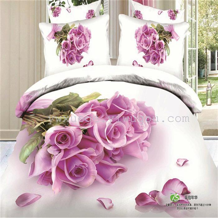 Snow Bird House textiles bedding set of four exported to Africa, Europe and other countries cotton set of four snow pigeon wedding supplies home textiles Snow Bird House textiles bedding set of four exported to Africa, Europe and other countries cotton set of four snow pigeon wedding supplies home textiles