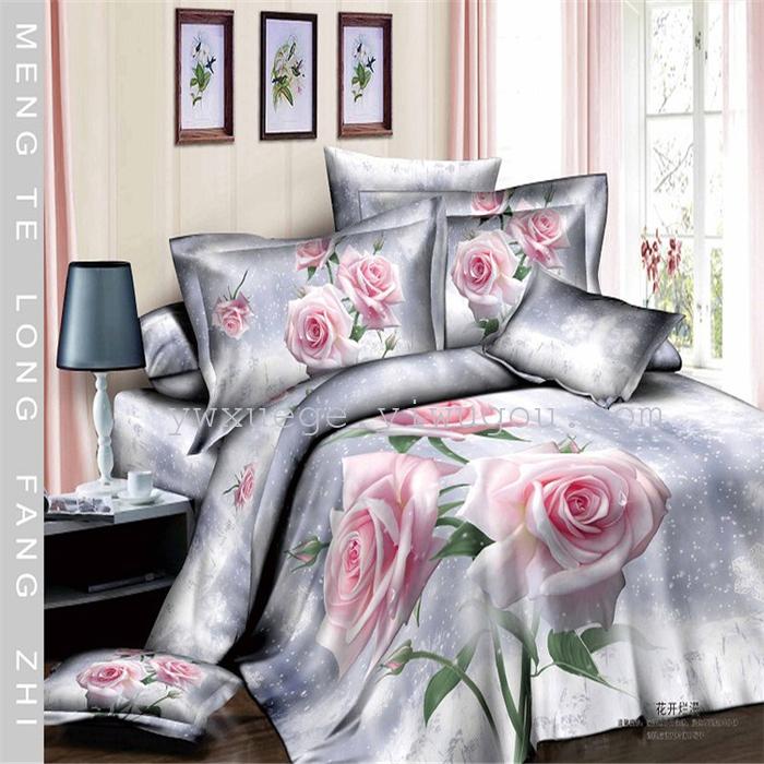 Snow Bird House textiles bedding set of four exported to Africa, Europe and other countries cotton set of four snow pigeon wedding supplies home textiles Snow Bird House textiles bedding set of four exported to Africa, Europe and other countries cotton set of four snow pigeon wedding supplies home textiles