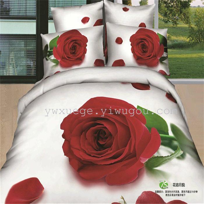 Snow Bird House textiles bedding set of four exported to Africa, Europe and other countries cotton set of four snow pigeon wedding supplies home textiles Snow Bird House textiles bedding set of four exported to Africa, Europe and other countries cotton set of four snow pigeon wedding supplies home textiles