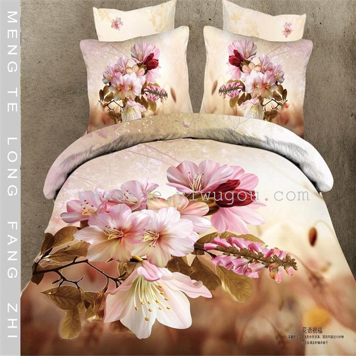 Snow Bird House textiles bedding set of four exported to Africa, Europe and other countries cotton set of four snow pigeon wedding supplies home textiles Snow Bird House textiles bedding set of four exported to Africa, Europe and other countries cotton set of four snow pigeon wedding supplies home textiles