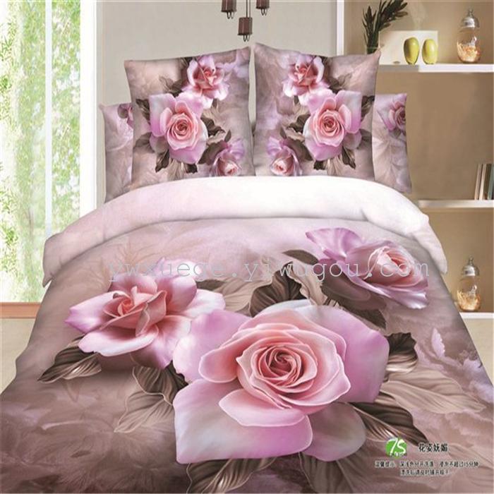 Snow Bird House textiles bedding set of four exported to Africa, Europe and other countries cotton set of four snow pigeon wedding supplies home textiles Snow Bird House textiles bedding set of four exported to Africa, Europe and other countries cotton set of four snow pigeon wedding supplies home textiles