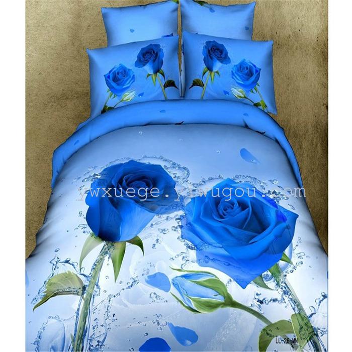 Snow Bird House textiles bedding set of four exported to Africa, Europe and other countries cotton set of four snow pigeon wedding supplies home textiles Snow Bird House textiles bedding set of four exported to Africa, Europe and other countries cotton set of four snow pigeon wedding supplies home textiles