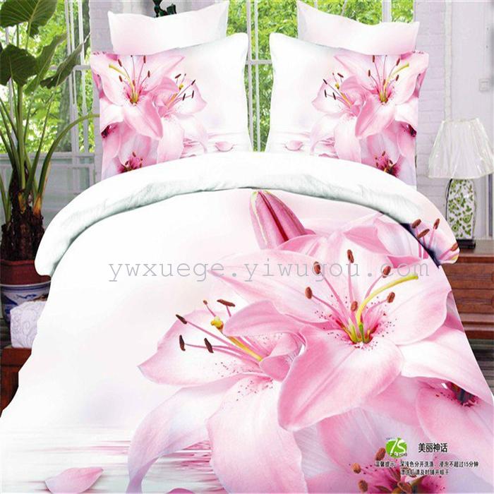 Snow Bird House textiles bedding set of four exported to Africa, Europe and other countries cotton set of four snow pigeon wedding supplies home textiles Snow Bird House textiles bedding set of four exported to Africa, Europe and other countries cotton set of four snow pigeon wedding supplies home textiles
