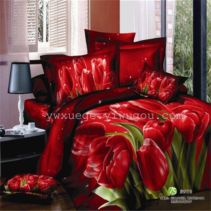 Snow Bird House textiles bedding set of four exported to Africa, Europe and other countries cotton set of four snow pigeon wedding supplies home textiles Snow Bird House textiles bedding set of four exported to Africa, Europe and other countries cotton set of four snow pigeon wedding supplies home textiles