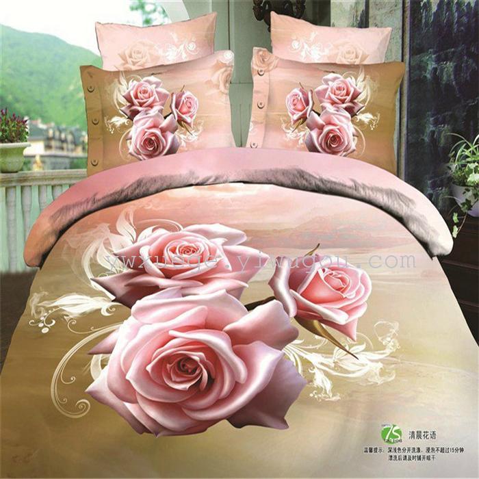 Snow Bird House textiles bedding set of four exported to Africa, Europe and other countries cotton set of four snow pigeon wedding supplies home textiles Snow Bird House textiles bedding set of four exported to Africa, Europe and other countries cotton set of four snow pigeon wedding supplies home textiles