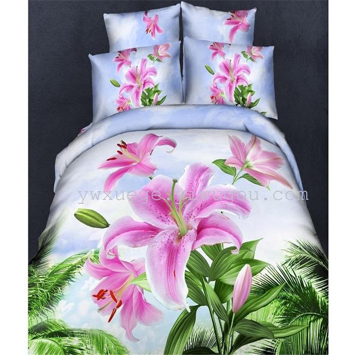 Snow Bird House textiles bedding set of four exported to Africa, Europe and other countries cotton set of four snow pigeon wedding supplies home textiles Snow Bird House textiles bedding set of four exported to Africa, Europe and other countries cotton set of four snow pigeon wedding supplies home textiles
