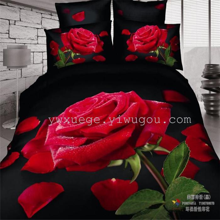 Snow Bird House textiles bedding set of four exported to Africa, Europe and other countries cotton set of four snow pigeon wedding supplies home textiles Snow Bird House textiles bedding set of four exported to Africa, Europe and other countries cotton set of four snow pigeon wedding supplies home textiles