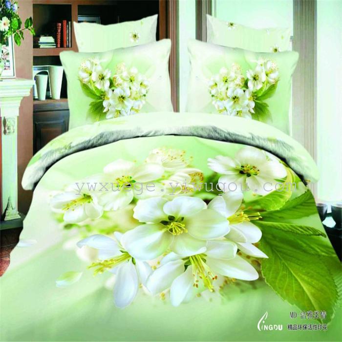Snow Bird House textiles bedding set of four exported to Africa, Europe and other countries cotton set of four snow pigeon wedding supplies home textiles Snow Bird House textiles bedding set of four exported to Africa, Europe and other countries cotton set of four snow pigeon wedding supplies home textiles
