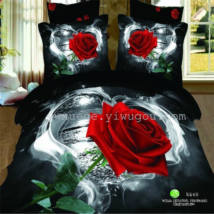 Snow Bird House textiles bedding set of four exported to Africa, Europe and other countries cotton set of four snow pigeon wedding supplies home textiles Snow Bird House textiles bedding set of four exported to Africa, Europe and other countries cotton set of four snow pigeon wedding supplies home textiles