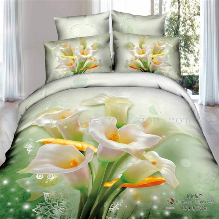Snow Bird House textiles bedding set of four exported to Africa, Europe and other countries cotton set of four snow pigeon wedding supplies home textiles Snow Bird House textiles bedding set of four exported to Africa, Europe and other countries cotton set of four snow pigeon wedding supplies home textiles