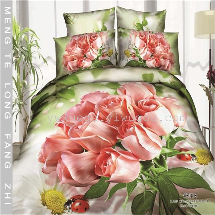 Snow Bird House textiles bedding set of four exported to Africa, Europe and other countries cotton set of four snow pigeon wedding supplies home textiles Snow Bird House textiles bedding set of four exported to Africa, Europe and other countries cotton set of four snow pigeon wedding supplies home textiles