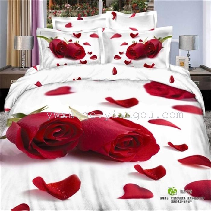 Snow Bird House textiles bedding set of four exported to Africa, Europe and other countries cotton set of four snow pigeon wedding supplies home textiles Snow Bird House textiles bedding set of four exported to Africa, Europe and other countries cotton set of four snow pigeon wedding supplies home textiles