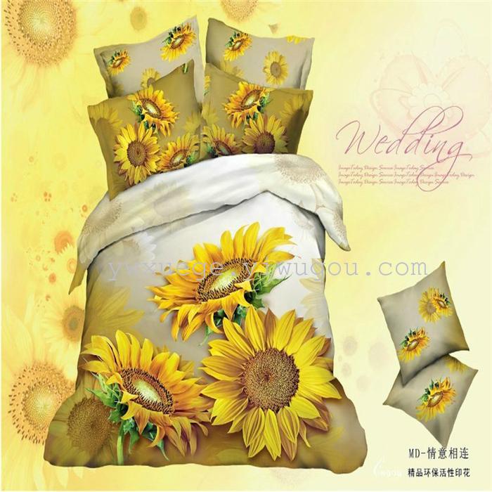 Snow Bird House textiles bedding set of four exported to Africa, Europe and other countries cotton set of four snow pigeon wedding supplies home textiles Snow Bird House textiles bedding set of four exported to Africa, Europe and other countries cotton set of four snow pigeon wedding supplies home textiles