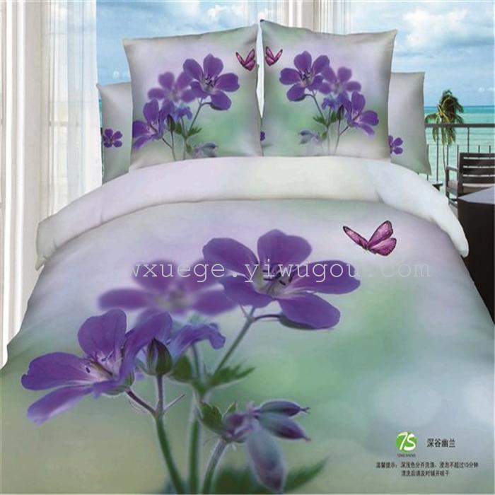 Snow Bird House textiles bedding set of four exported to Africa, Europe and other countries cotton set of four snow pigeon wedding supplies home textiles Snow Bird House textiles bedding set of four exported to Africa, Europe and other countries cotton set of four snow pigeon wedding supplies home textiles