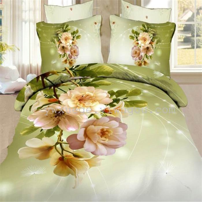 Snow Bird House textiles bedding set of four exported to Africa, Europe and other countries cotton set of four snow pigeon wedding supplies home textiles Snow Bird House textiles bedding set of four exported to Africa, Europe and other countries cotton set of four snow pigeon wedding supplies home textiles