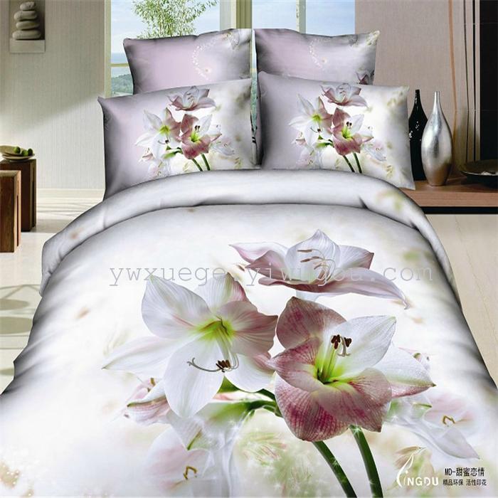 Snow Bird House textiles bedding set of four exported to Africa, Europe and other countries cotton set of four snow pigeon wedding supplies home textiles Snow Bird House textiles bedding set of four exported to Africa, Europe and other countries cotton set of four snow pigeon wedding supplies home textiles