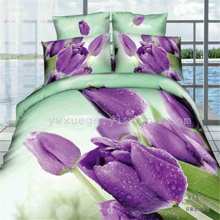 Snow Bird House textiles bedding set of four exported to Africa, Europe and other countries cotton set of four snow pigeon wedding supplies home textiles Snow Bird House textiles bedding set of four exported to Africa, Europe and other countries cotton set of four snow pigeon wedding supplies home textiles