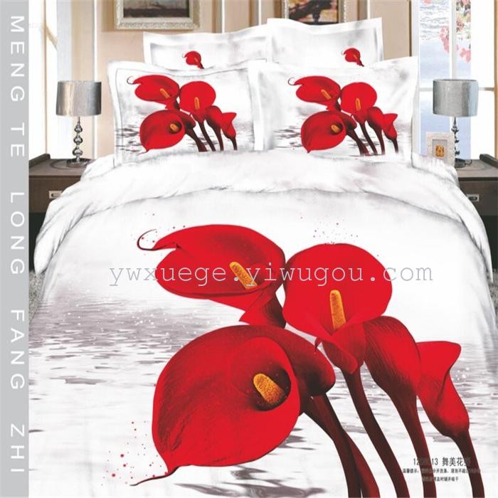 Snow Bird House textiles bedding set of four exported to Africa, Europe and other countries cotton set of four snow pigeon wedding supplies home textiles Snow Bird House textiles bedding set of four exported to Africa, Europe and other countries cotton set of four snow pigeon wedding supplies home textiles