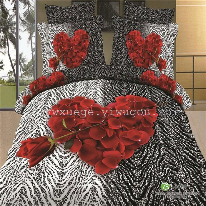 Snow Bird House textiles bedding set of four exported to Africa, Europe and other countries cotton set of four snow pigeon wedding supplies home textiles Snow Bird House textiles bedding set of four exported to Africa, Europe and other countries cotton set of four snow pigeon wedding supplies home textiles