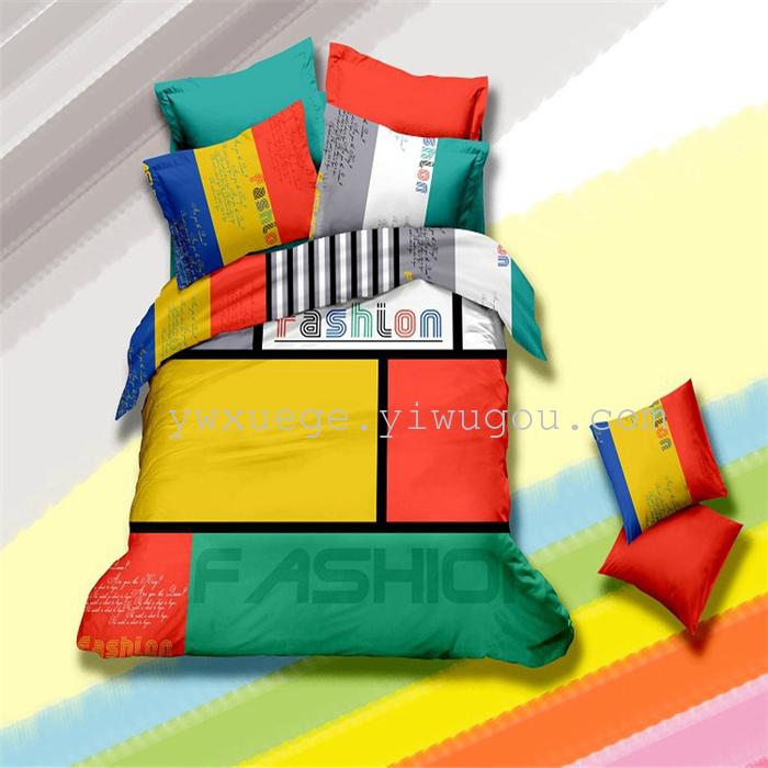 Snow Bird House textiles bedding set of four exported to Africa, Europe and other countries cotton set of four snow pigeon wedding supplies home textiles Snow Bird House textiles bedding set of four exported to Africa, Europe and other countries cotton set of four snow pigeon wedding supplies home textiles