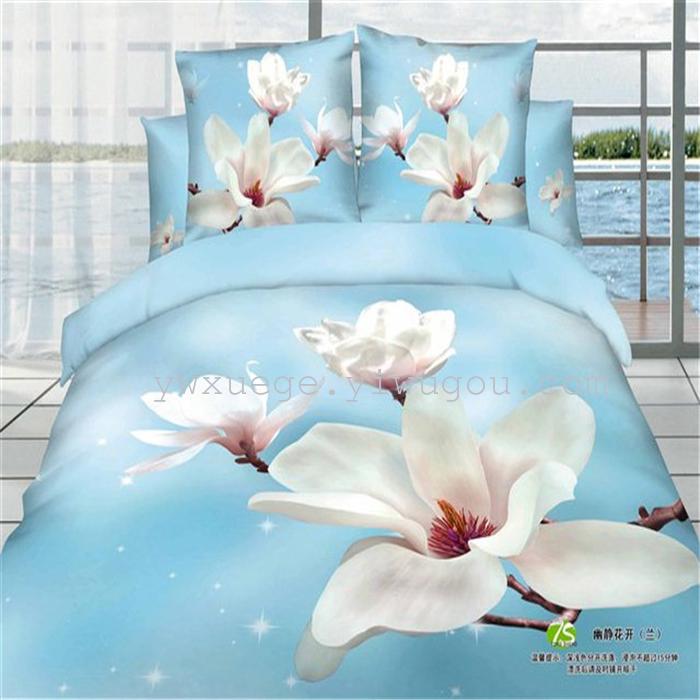 Snow Bird House textiles bedding set of four exported to Africa, Europe and other countries cotton set of four snow pigeon wedding supplies home textiles Snow Bird House textiles bedding set of four exported to Africa, Europe and other countries cotton set of four snow pigeon wedding supplies home textiles