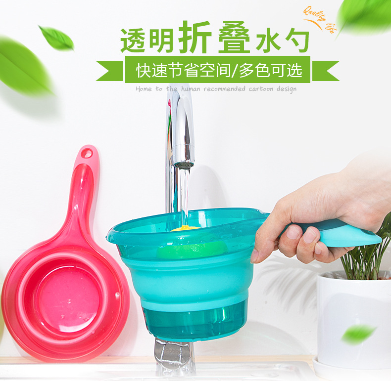 Manufacturer Direct Folding Water Scoop Kitchen Gourd ladle Big grip folding gourd ladle can hang Folding Water Scoop Manufacturer Direct Folding Water Scoop Kitchen Gourd ladle Big grip folding gourd ladle can hang Folding Water Scoop