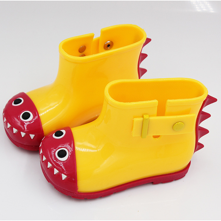 Cha Hang PVC Children&#039;s Boys and Girls Dinosaur Shark Dinosaur Rain Boots Gel Shoes Scented Shoes Non-Slip Short Rubber Boots Shoes
