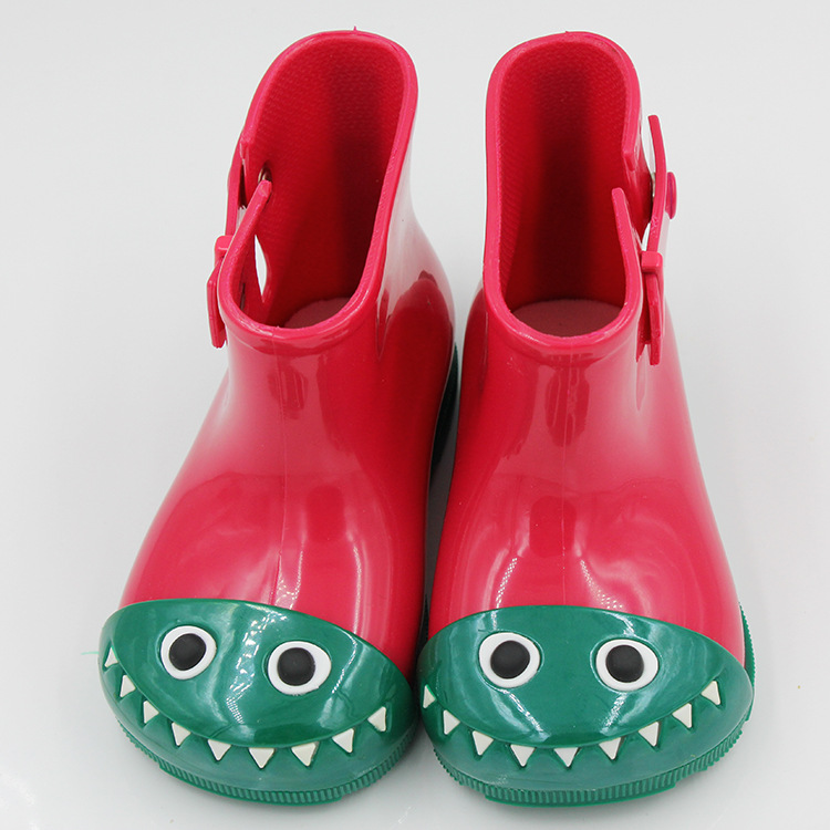 Cha Hang PVC Children&#039;s Boys and Girls Dinosaur Shark Dinosaur Rain Boots Gel Shoes Scented Shoes Non-Slip Short Rubber Boots Shoes
