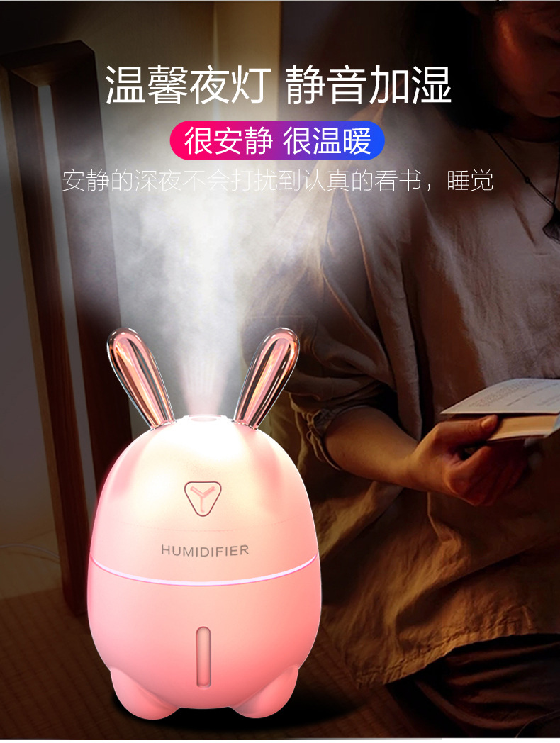 Household Mini Humidifier Small USB Home Water Sprayer Office Mute Aromatherapy Fortune Cat Humidifier