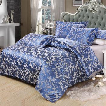 Yiwu snow pigeon spinning Tencel Jacquard 4 piece set top-grade cotton 3 piece 4 piece bedding set factory wholesale