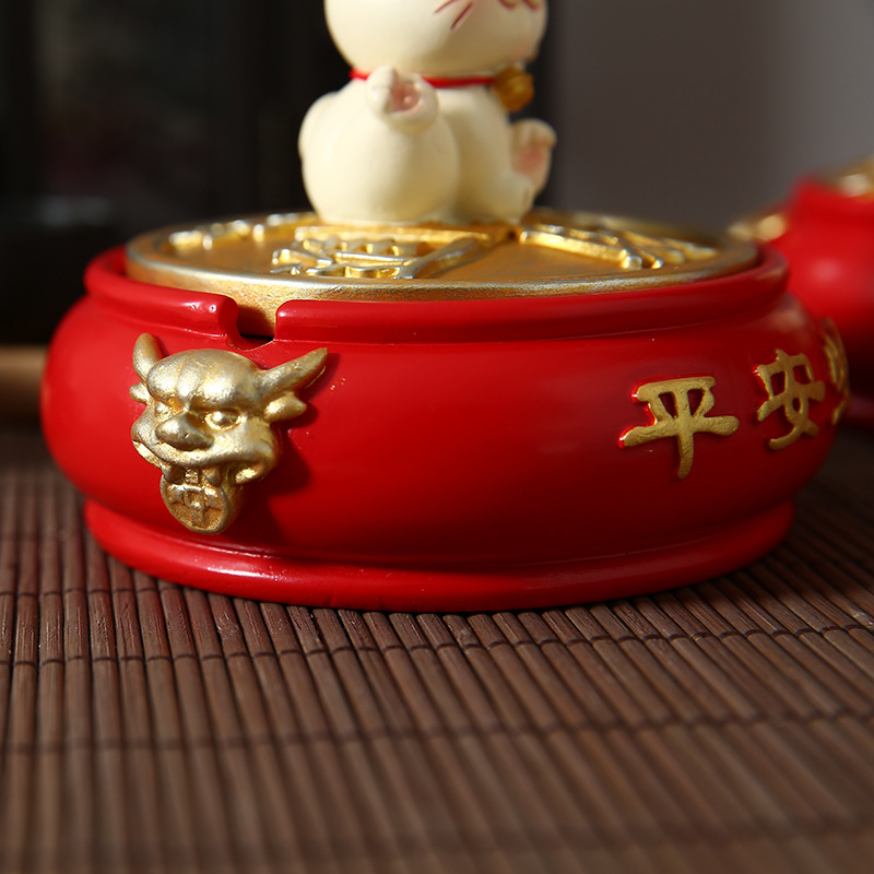 Home Office Decoration Resin Crafts Fortune Cat Ashtray Storage Box NAFU Creative Personality Spot Home Office Decoration Resin Crafts Fortune Cat Ashtray Storage Box NAFU Creative Personality Spot