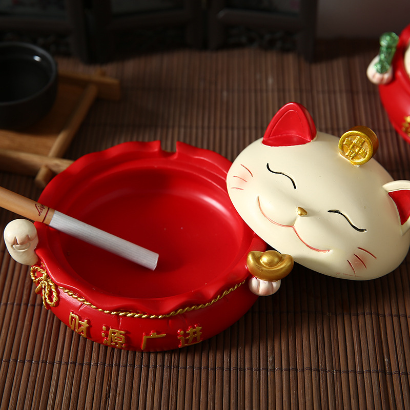 Home Office Decoration Resin Crafts Fortune Cat Ashtray Storage Box NAFU Creative Personality Spot Home Office Decoration Resin Crafts Fortune Cat Ashtray Storage Box NAFU Creative Personality Spot